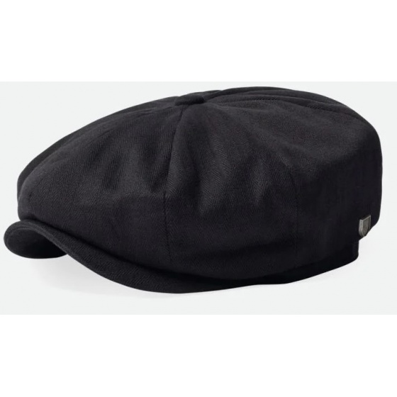 Black Cotton Brood Baggy Cap - Brixton