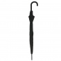 umbrella cane alumiun/steel pvc transparent manual opening pvc black