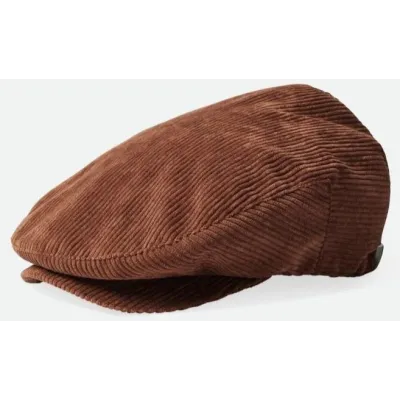 Brown Corduroy Hooligan Baggy Flat Cap - Brixton Reference: 17282 | Traclet Hat Shop