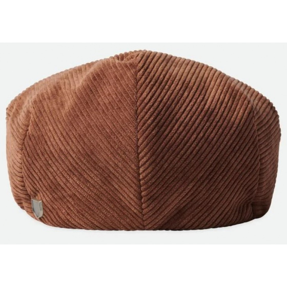 Casquette Plate Hooligan Baggy Velours Marron - Brixton Casquette Plate Hooligan Baggy Velours Marron - Brixton