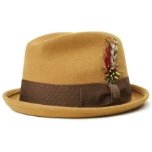 Chapeau Trilby Gain Feutre Laine Brass - Brixton