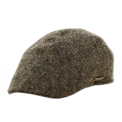 Casquette Texas Brushed laine Chevrons Marron - Stetson Reference : 19126 | Chapellerie Traclet