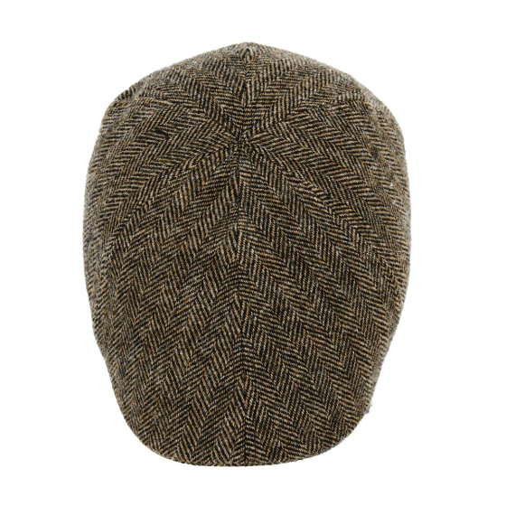 Texas Brushed Wool Herringbone Brown Cap - Stetson