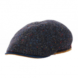 Duck Bill Cap Denis Virgin Wool Blue - Marone