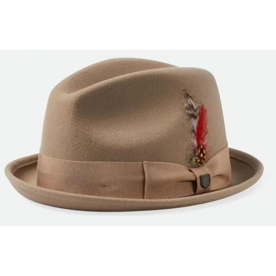 Sand Wool Felt Trilby Hat - Brixton