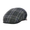 Stephane Patchwork Wool Blue Hatteras Cap - Marone Reference: 19129 | Traclet Hat Shop