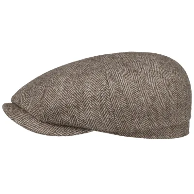 Stetson Hatteras Belfast Herringbone Wool Cap Reference: 19133 | Traclet Hat Shop