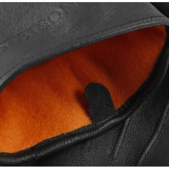Gants Pig Nappa Cuir Noir - Stetson Gants Pig Nappa Cuir Noir - Stetson
