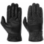 Stetson - Rebero Black & Grey Leather Gloves