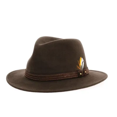 Hugo De Chasse Brown Felt Hat Made in France - buy hat Reference: 1285 | Chapellerie Traclet