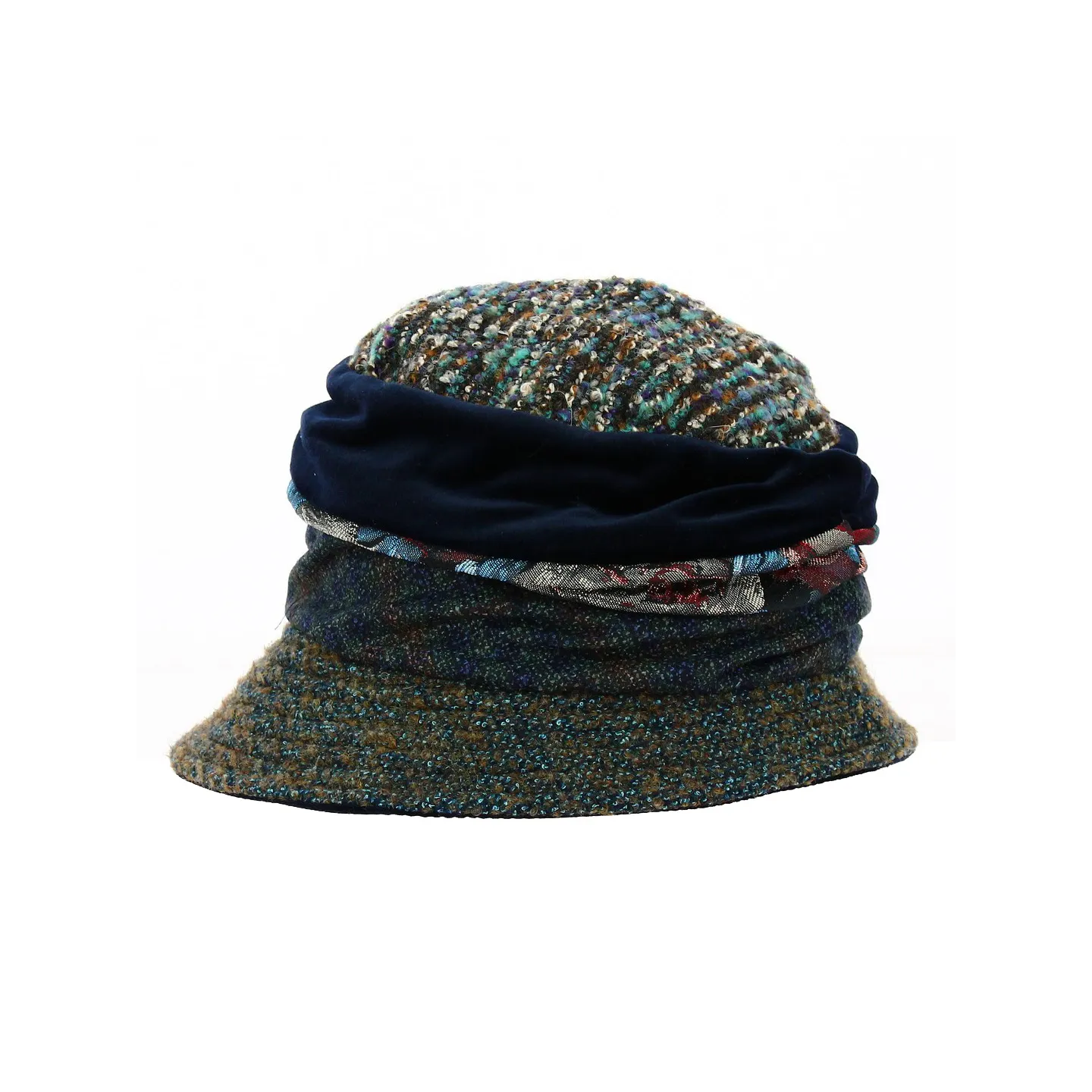 Bob Colorado Patchwork Coton - Marone Reference : 19140 | Chapellerie Traclet