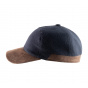 Baseball cap Earflaps Wool Navy - Alfonso d'este