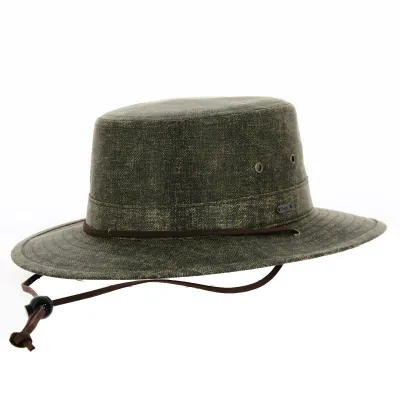 Brown Gilles Cotton Traveller Hat - Traclet Reference: 19150