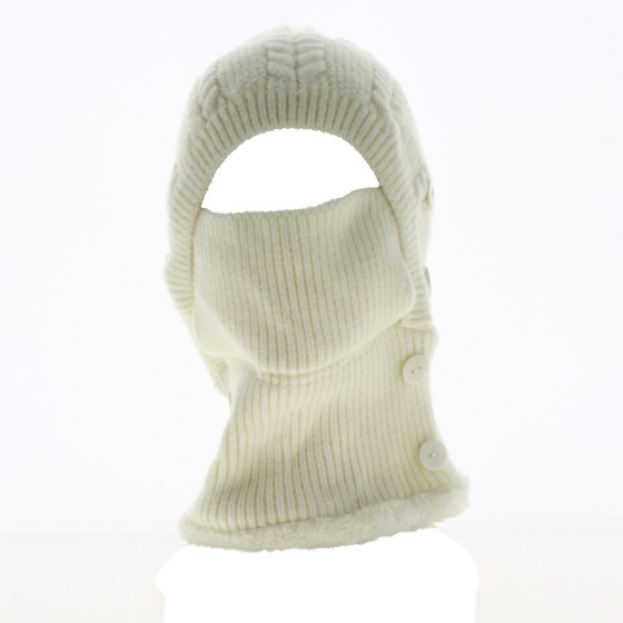Bonnet & Cagoule 2 en 1 Ecru - Traclet