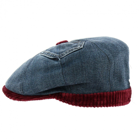 Casquette Hatteras Renato Jean Coton Bleu - Traclet