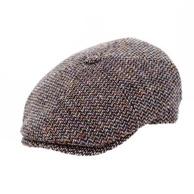 8-panel Wool Cap Orange - Fléchet Reference: 19159 | Chapellerie Traclet