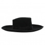 copy of Wide Brim Wool Felt Hat Black - Traclet