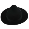 Chapeau Fedora Lincoln Feutre Poil Noir - Traclet Reference : 19162 | Chapellerie Traclet