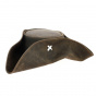Jack Sparrow leather tricorn hat - Traclet
