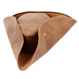 Jack Sparrow leather tricorne hat - Traclet