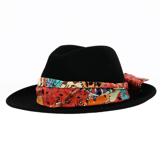 Orange Kangaroo Fabric Hat Band - Jacaru