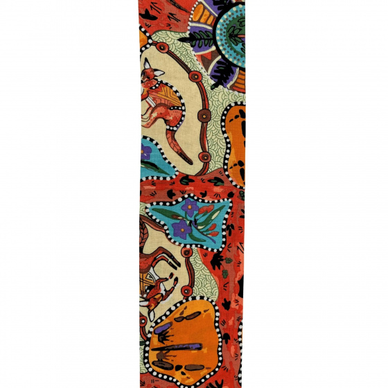 Orange Kangaroo Fabric Hat Band - Jacaru