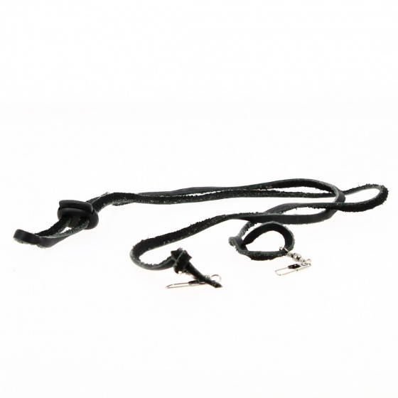 Jugulaire Cuir Avec Crochet Pour Chapeau - Traclet