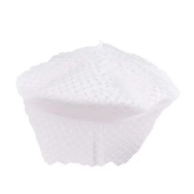 Béret Basque avec voile Blanc - Kopka Référence : 17383 | Chapellerie Traclet