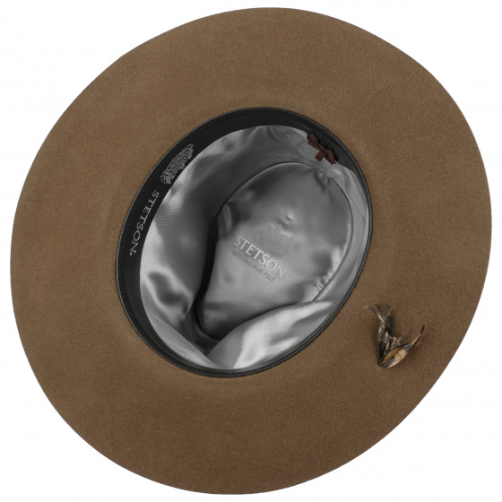 Chapeau Traveller Western Danios Feutre Poil Marron - Stetson