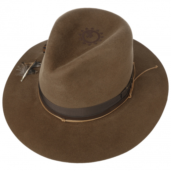 Traveler Western Danios Fur Felt Hat Brown - Stetson