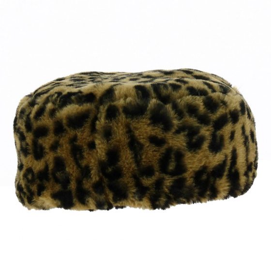 Courchevel Leopard Faux Fur Hat - Traclet