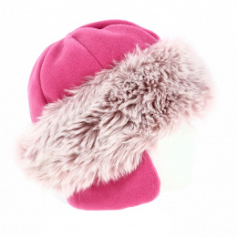 Chamonix Pink Fur Hat - Traclet
