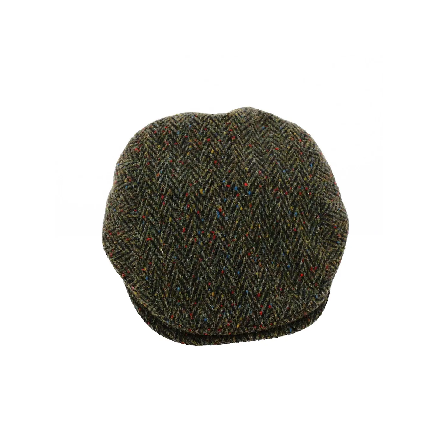 Casquette Plate Coventry Laine Chevrons Vert - Traclet Reference : 19178| Chapellerie Traclet