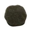 Coventry Green Herringbone Wool Flat Cap - Traclet Reference: 19178 | Traclet Hat Shop