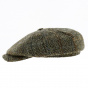 Hatteras Cap Harris Tweed Chevron Beige - Traclet