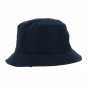 Reversible Bucket Hat Clipper Grey Plaid Wool - Traclet