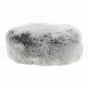Courchevel Toque Cream Faux Fur with Gray Accents - Traclet