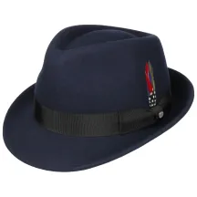 Chapeau Elkader Marine Trilby Laine Stetson