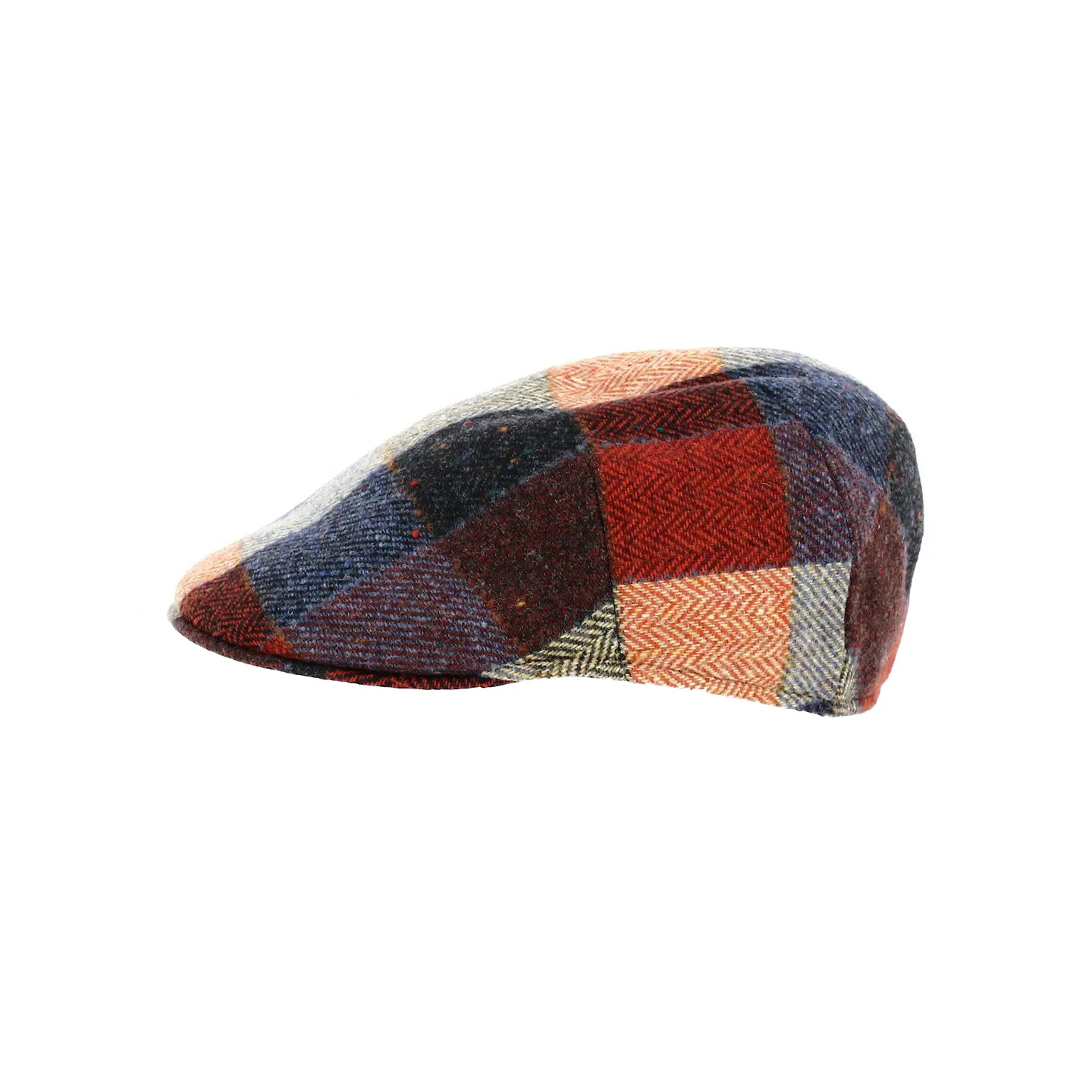 Red Plaid Wool Flat Cap - Traclet | Reference: 19189 | Traclet Hat Shop