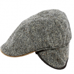 Flat Wool Earflap Cap - Traclet