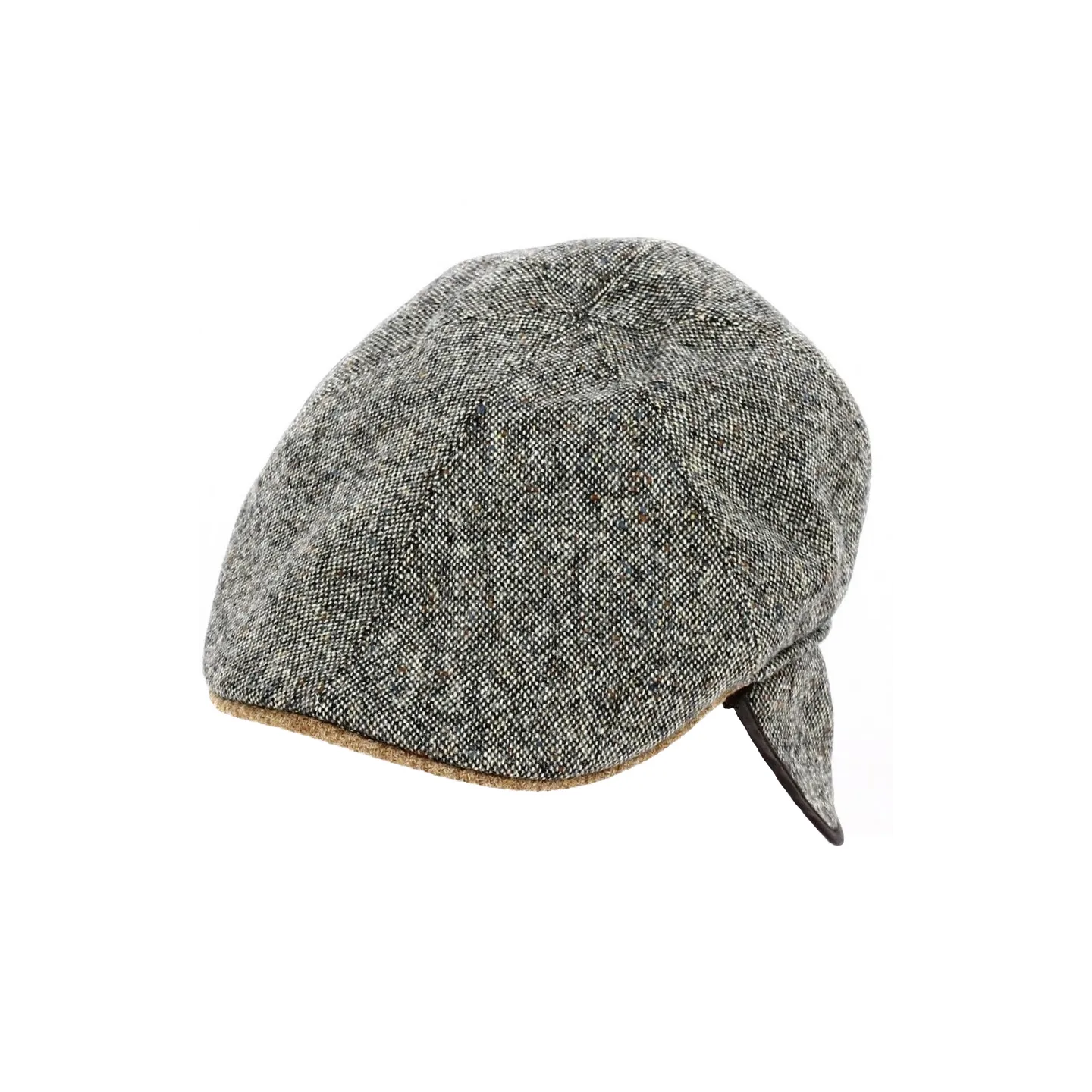 Casquette Plate Cache-Oreilles Laine Grise - Traclet Reference : 19191 | Chapellerie Traclet