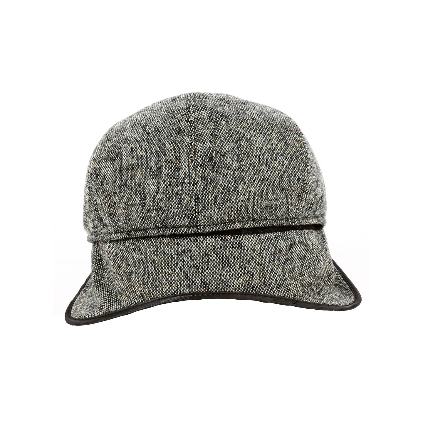 Grey Wool Flat Cap with Ear Flaps - Traclet Reference: 19191 | Traclet Hat Shop