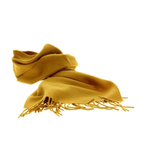 Echarpe laine ocre - Traclet Echarpe laine ocre - Traclet