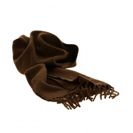 Brown wool scarf - Traclet