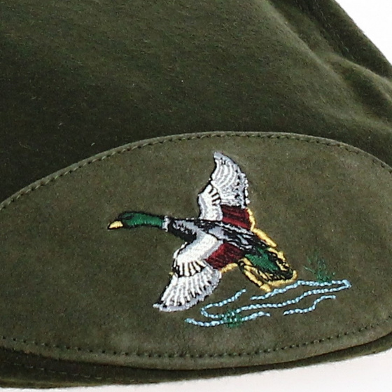 Casquette Plate De chasse Canard Olive
