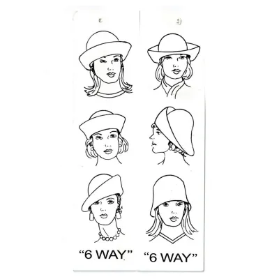 White Wool Felt Multi-Shape Cloche Hat - Scala Reference: 6392 | Traclet Hat Shop