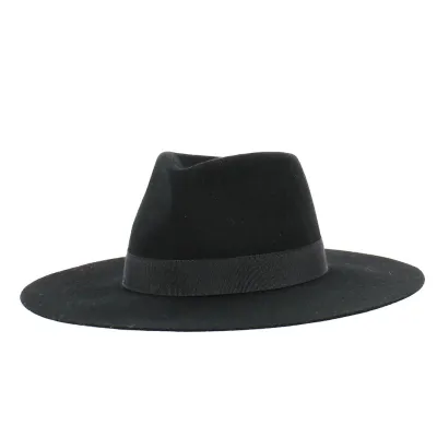 Chapeau Traveller Ranger Feutre Laine Noir - Traclet