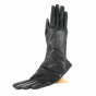 Women's Black Leather Gloves with Cashmere Lining - Traclet
