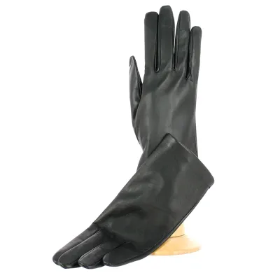 Gants Femme Cuir Noir double soie - Traclet