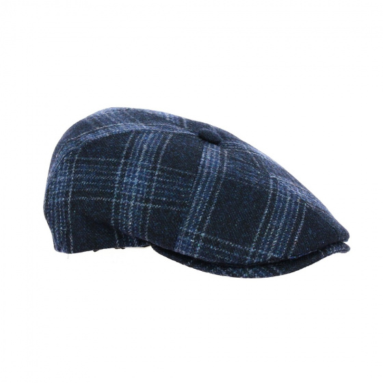6-Panel Tailor Cap Wool Grey & Blue - Traclet 6-Panel Tailor Cap Wool Grey & Blue - Traclet